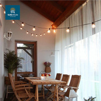 Guirlande lumineuse LED d'extérieur G40 S14 IP44, ampoules à filament Edison RGBW SMD5050 WS2811 CRI90 blanc chaud, contrôle de la luminosité, 5M/10M