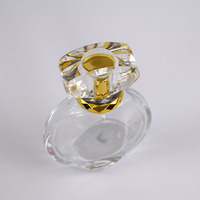 Lot de 100 flacons de parfum de luxe 50 ml en verre avec col en métal, surface transparente imprimée, pulvérisateur, diffuseur à bâtonnets
