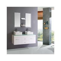 Prima perumahan Modern kayu padat terpasang dinding kamar mandi lemari penyimpanan tahan air dengan cermin LED untuk dapur dan kamar mandi