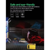 Promotion : Projecteur 4K portable ultra-compact avec télécommande, projecteur numérique LED HD pour home cinéma