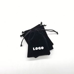 Sac cadeau en velours rose personnalisé avec logo imprimé, de haute qualité, pour cosmétiques et bijoux, OEM - Product Image 6