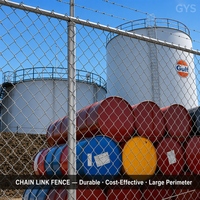Clôture robuste en treillis métallique pour champs pétrolifères, en acier galvanisé, avec dessus en fil barbelé, pour grands champs pétrolifères et gazières