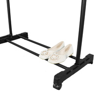 Porte-serviettes multifonctionnel amovible en métal robuste de qualité supérieure pour salle de bain et salon, avec étagère inférieure roulante