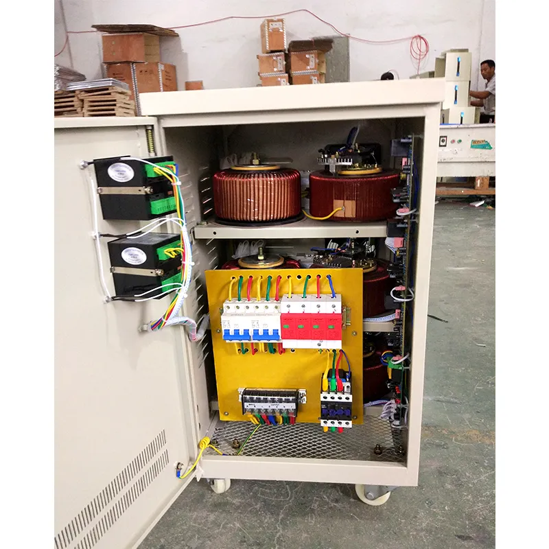 20KVA automatic AC servo motor control type of voltage stabilizer three phase large size voltage stabilizer