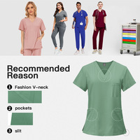 Ensembles d'uniformes d'infirmière personnalisables avec logo, nouveau style, élégants, blancs, élastiques, pour femmes, tenues d'hôpital
