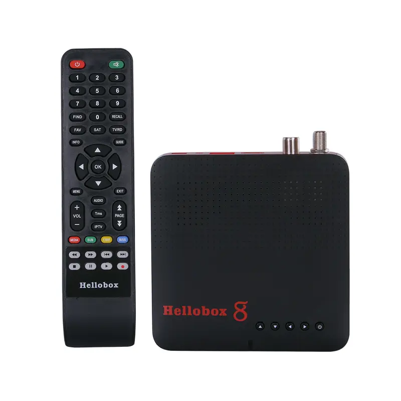 Dropshipping 2022 Hellobox 8 DVB-S2 S2X T2 H.265 Built-in WiFi Auto biss key PowerVu am mgcam satellite receiver Hellobox8