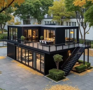 Maison préfabriquée en conteneur pour hôtel de villégiature et <span class=keywords><strong>Airbnb</strong></span>, maison modulaire en acier, maison en conteneur modulaire, maison en conteneur habitable - Product Image 1