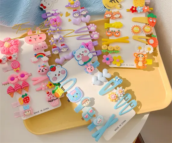 Tracy & Herry Newest Baby Spring Hairgrips Korean Style Children Hair Accessories Sweet Girls Accessories Cute Hair Clips