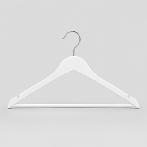 Cintre en bois pour costume avec barre porte-pantalon, idéal pour l'affichage en magasin de vêtements, en provenance du Vietnam, prix avantageux - Product Image 1