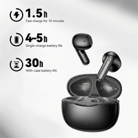 Écouteurs Stéréo Sans Fil Remax Bluetooth 6.0 avec Micro Anti-Bruit, Mini Étui Semi Intra-Auriculaire