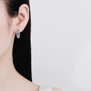 Best Quality Moissanite Diamond <b>Earrings</b> Sterling Silver Fashion Jewelry for Women Boutique Retail Online Store and Gift Use - Product Image 2