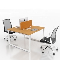 BERSON-mesas de lectura para ordenador de oficina, patas de mesa de acero, Cara de cara, marco de dos asientos, baratas