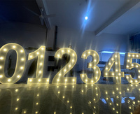Letrero Personalizado con Letras de Bombilla Vintage, Letras Metálicas 3D, Letras Iluminadas LED para Exteriores, Letrero con Logotipo Comercial
