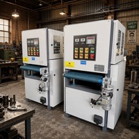 Machine de polissage et de débavurage entièrement automatique pour barres plates métalliques, 400 mm, 600 mm, 800 mm, moteur 4 kW