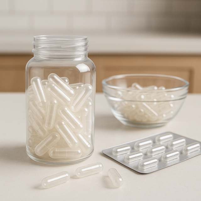 Transparent Clear Empty Pill Capsules Medicine Hard Gelatin Empty Capsules