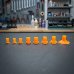 Ensemble d'outils de rodage de soupapes à ventouse en plastique orange, 8 pièces, différentes tailles - Product Image 2