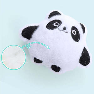 Jouet sonore en peluche pour animaux de compagnie, mignon, pour chat et chien, jouet à mâcher couineur, résistant aux morsures, pour le nettoyage des dents, doux, interactif, avec herbe à chat - Product Image 3