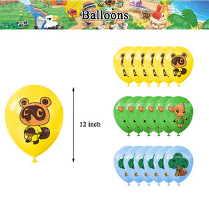 Artículos para Fiesta de Cumpleaños de <span class=keywords><strong>Animal</strong></span> <span class=keywords><strong>Crossing</strong></span>, Regalos de Dibujos Animados para Niños, Decoración para Fiesta Temática del Videojuego <span class=keywords><strong>Horizon</strong></span>, Incluye Globo Impreso - Product Image 5
