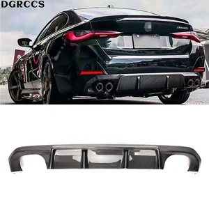 Pour Série 4 G26 2020-2024, diffuseur arrière en fibre de carbone style 3D, lèvre de pare-chocs arrière - Product Image 1