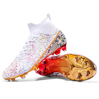 2024 OEM personnalisé marque chaussures de football synthétique supérieur hommes FG jeu formation Futebol chaussures personnalisé jeunesse Football crampons