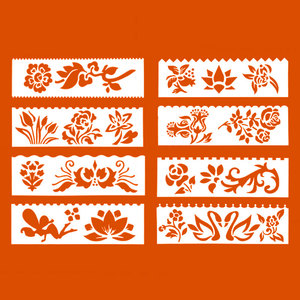 Plantilla de Flores de Mylar Personalizada y Económica con Diseño de Rosa, Lirio y Narciso para Arte de Pared y Manualidades - Product Image 6