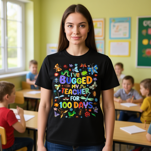 T-shirt « 100 Jours d'École » : une façon amusante et ludique de célébrer avec votre professeur pour les promotions - Product Image 3