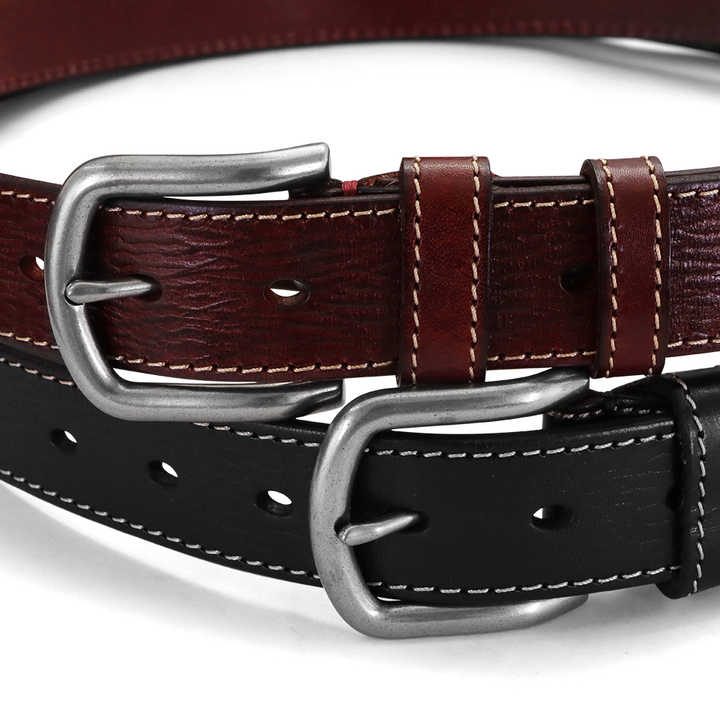 Men's Plus Size Leather Belt Long Cowhide Pin Buckle - Inclusive Confidence