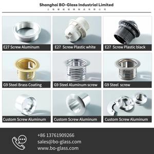 BOGLASS Pantalla de Lámpara Colgante Moderna de Vidrio Transparente Facetado Redondo Personalizado, Soplado a Mano, Accesorios de Iluminación - Product Image 6