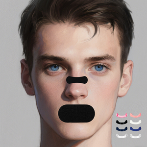 Nasenstreifen für Bessere Atmung Nasenpflaster Atmungsaktive Nasenstreifen Schnarchstreifen Extra Stark für Männer - Product Image 1