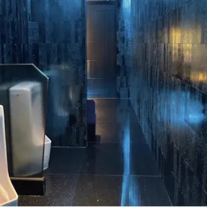 석회화 모자이크 석재 패널 욕실 모자이크 전기 도금 벽돌 내부 벽 클래딩 용 세라믹 타일