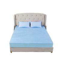 Couvre-matelas imperméable, housse de literie, unie, Anti-allergie, Anti-acariens