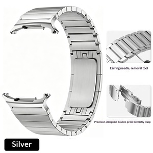 สายนาฬิกาข้อมือสแตนเลสสตีล Upro Solid สำหรับ Samsung Galaxy Watch 8 9 40 มม. 44 มม. สายโลหะแบบเม็ดเดียว สำหรับนาฬิกา Ultra 8 Classic 46 มม. - Product Image 5
