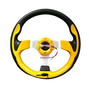 Custom Racing Steering <b>Wheel</b> 13 Inch 320mm PU Material 3 <b>Spokes</b> For Car Use - Product Image 5