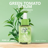 Sérum de visage anti-âge à la tomate verte de marque privée liquide hydratant blanchissant infusé aux herbes pour des impuretés faciales lisses