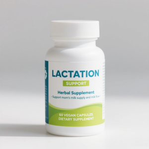 OEM Suplemento de lactancia Cápsulas Moringa Alfalfa y Goat's Rue Suplemento de lactancia 60 Cápsulas veganas Suministro de fábrica - Product Image 1