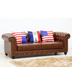 Set di Divani per Soggiorno, Divano Lounge da 1-3 Posti in Ecopelle Marrone per Casa e Hotel - Product Image 1