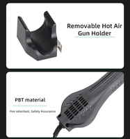Station de Dessoudage et de Soudage 2-en-1 Chuera 8586D 780W, Pistolet à Air Chaud et Fer à Souder, pour Réparation Mobile, PCB, SMD
