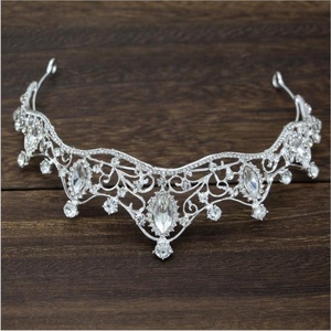 <span class=keywords><strong>Coronas</strong></span> <span class=keywords><strong>de</strong></span> Princesa <span class=keywords><strong>de</strong></span> Cristal y Aleación <span class=keywords><strong>de</strong></span> Moda, Redondas, HA-347 - Product Image 4