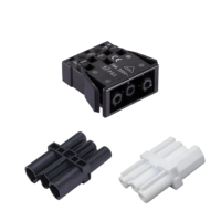 Ensemble de connecteurs industriels BELEKS IP30 3 pôles 250V, prise et fiche, boîtier PP66, bornes à vis mâle et femelle