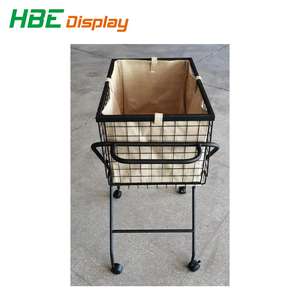 กระเป๋าผ้าฝ้ายแบบถอดได้รถเข็นของโค้ชเทนนิสพร้อมรถเข็นเก็บลูกบอลสำหรับการเรียนการ<span class=keywords><strong>สอน</strong></span>เทนนิสรถเข็นช้อปปิ้งและรถเข็น - Product Image 3