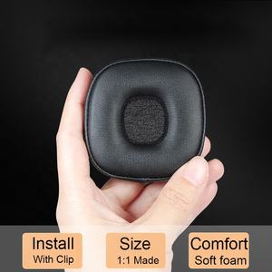 แผ่นรองหูฟังสำหรับหูฟัง <span class=keywords><strong>Marshall</strong></span> <span class=keywords><strong>Major</strong></span> 4/<span class=keywords><strong>Major</strong></span> <span class=keywords><strong>IV</strong></span> - แผ่นรองหูฟังแบบเมมโมรี่โฟม ป้องกันเสียงรบกวน หนังแกะนุ่ม สีดำ ระบายอากาศได้ดี - Product Image 4