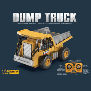 AiJH 1:64 Mini Camión Volquete RC <span class=keywords><strong>de</strong></span> Aleación, Juguetes <span class=keywords><strong>de</strong></span> Escritorio, Camión Volquete con Control Remoto <span class=keywords><strong>de</strong></span> 8 Canales, Camión Volquete RC <span class=keywords><strong>de</strong></span> Ingeniería - Product Image 2