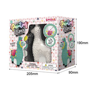 DIY卡通羊驼石膏画制作自己的绘画玩具套装教育儿童工艺品儿童用品套装 - Product Image 5