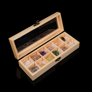 Ensemble cadeau élégant de 12 cristaux Feng Shui et boîte de grille de spécimen de <span class=keywords><strong>jade</strong></span> comprenant du <span class=keywords><strong>jade</strong></span> citrine d'améthyste et plus encore - Product Image 6