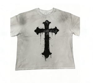 T-shirt d'été pour homme à manches courtes, style décontracté, imprimé à rayures croisées, grande taille - Product Image 1