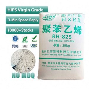 Resina HIPS Marca FUXI Renxin RH825, Gránulos Vírgenes Blancos, Grado de Moldeo por Inyección, Seguro para Uso Médico y Alimentario, Alto Impacto, Precio Competitivo - Product Image 1