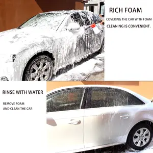 Auto Wassen Schoonmaken Tool Foam Gun Sproeier 4 Kleur Tuinslang Lage Druk Sneeuw Foam Lance