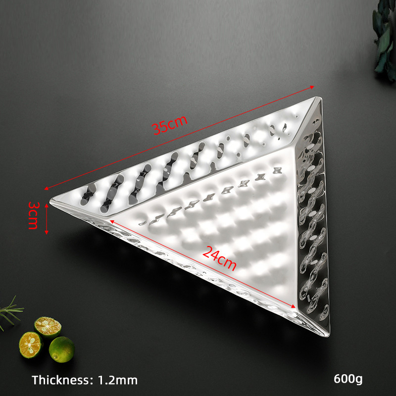 35*3 CM Triangular Silver