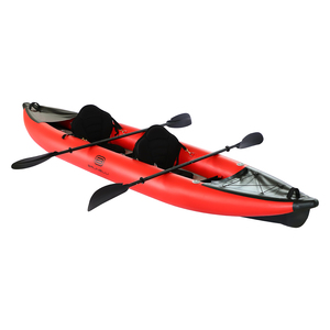 Kayak gonflable double en PVC personnalisable pour 2 personnes, 3,85 m, durable, pliable, pour lacs et rivières, sports nautiques - Product Image 2