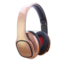 Casque sans fil pliable supra-auriculaire avec longue autonomie, indicateur LED et micro stéréo pour la musique, les jeux et les voyages